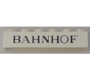 LEGO Brick 1 x 6 with "BAHNHOF" (3009)