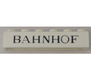 LEGO Backstein 1 x 6 mit "BAHNHOF" (3009)