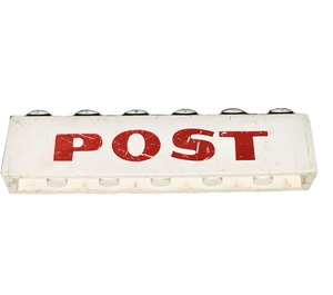 LEGO Kloss 1 x 6 med "Post" (3009)