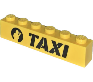 LEGO Brick 1 x 6 with 'TAXI' (3009)