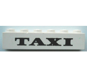 LEGO Brick 1 x 6 with TAXI (3009)