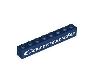 LEGO Brick 1 x 8 with "Concorde" (3008 / 103905)