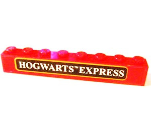 LEGO Brick 1 x 8 with 'HOGWARTS EXPRESS' Sticker (3008)