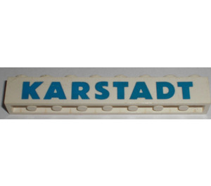 LEGO Kloss 1 x 8 med "KARSTADT" (3008)