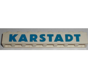 LEGO Steen 1 x 8 met "KARSTADT" (3008)