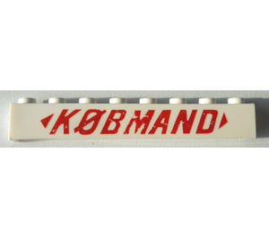 LEGO Backstein 1 x 8 mit "KOBMAND" (3008)