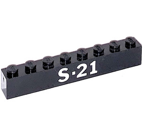 LEGO Brick 1 x 8 with 'S-21' (3008)