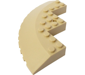 LEGO Steen 10 x 10 Rond Hoek met Tapered Rand (58846)