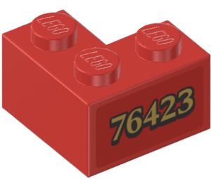 LEGO Brick 2 x 2 Corner with 76423 left Sticker (2357)