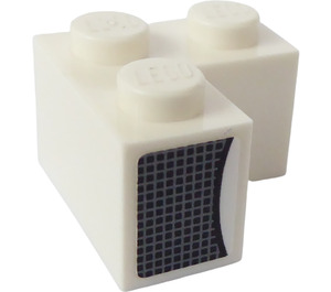 LEGO Kostka 2 x 2 Roh s Airvents Levý Samolepka (2357)