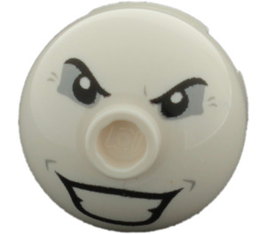 LEGO Brick 2 x 2 Round with Dome Top with Joker's Face (Hollow Stud, Axle Holder) (18841)
