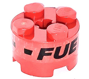 LEGO Brique 2 x 2 Rond avec FUEL Autocollant (3941)