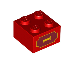 LEGO Brique 2 x 2 avec '1' (3003 / 90842)
