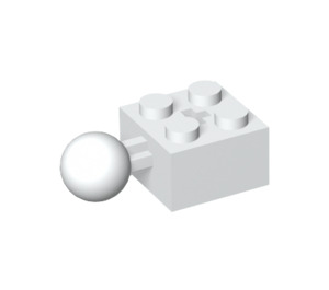 LEGO Brick 2 x 2 with Ball Joint and Axlehole with Holes in Ball (57909)