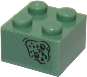 LEGO Brick 2 x 2 with Battle of Atlantis pattern Sticker (3003)