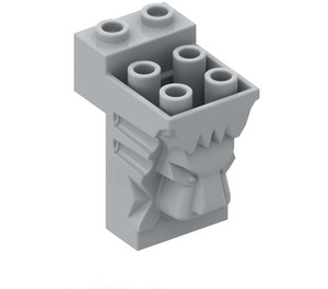LEGO Backstein 2 x 3 x 3 mit Lion's Kopf Carving und Ausgeschnitten (30274 / 69234)
