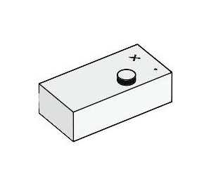 LEGO Kostka 2 x 4 Braille s Dot a X (69709)