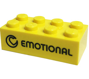 LEGO Kostka 2 x 4 s 'Emotional', 'Emotie' (3001)