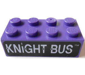 LEGO Brick 2 x 4 with Knight Bus Sign (3001)