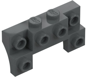 LEGO Palikka 2 x 4 x 0.7 jossa Edessä Nupit ja paksut sivukaaret (14520 / 52038)