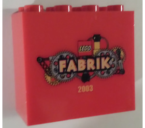 LEGO Brick 2 x 4 x 3 with Fabrik 2003 Pattern (30144)