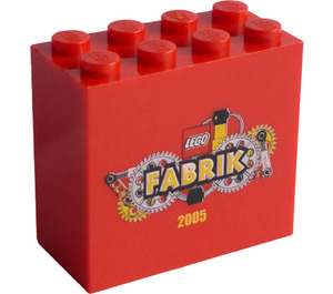 LEGO Brick 2 x 4 x 3 with Fabrik 2005 (30144)