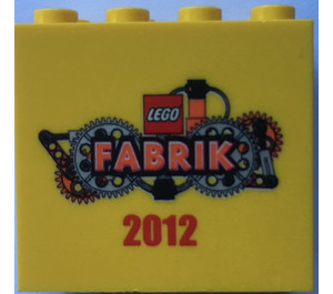 LEGO Brick 2 x 4 x 3 with Fabrik 2012 (30144)
