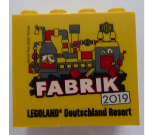 LEGO Brick 2 x 4 x 3 with Fabrik 2019 Legoland Deutschland Resort (30144)