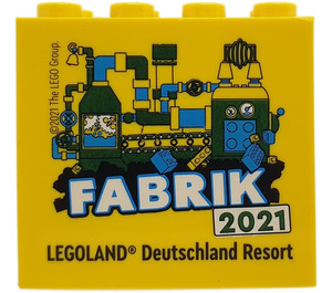 LEGO Brick 2 x 4 x 3 with Fabrik 2021 Legoland Deutschland Resort (30144)