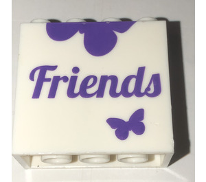 LEGO Brique 2 x 4 x 3 avec 'Friends' logo both Sides (30144)