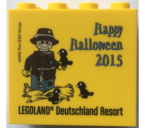 LEGO Stein 2 x 4 x 3 mit Halloween 2015 Legoland Deutschland Resort und Scarecrow (30144)