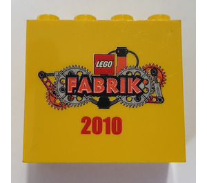LEGO Brick 2 x 4 x 3 with 'LEGO Fabrik 2010' (30144)