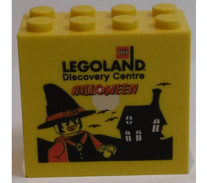 LEGO Steen 2 x 4 x 3 met 'LEGOLAND Discovery Midden Halloween' (30144)