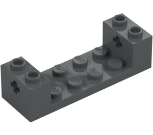 LEGO Brick 2 x 6 x 1.3 with Axle Bricks without Reinforced Ends (3668)