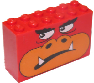 LEGO Steen 2 x 6 x 3 met Aap (6213)
