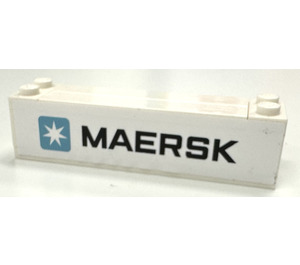 LEGO Brick 2 x 8 with Maersk Logo Pattern on Both Sides