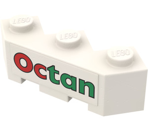 LEGO Brick 3 x 3 Facet with Octan Sticker (2462)