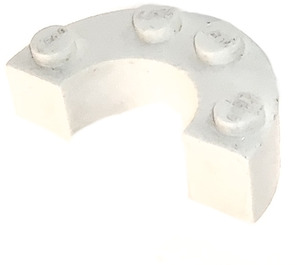 LEGO Brick 4 x 2 Round Half Circle with Stud Notches