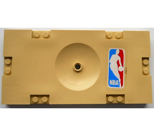LEGO Brique 8 x 16 x 1 1/3 avec Spherical Coupé avec NBA logo Autocollant (30489)