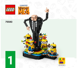 LEGO Brick-Built Gru en Minions  75582 Instructions