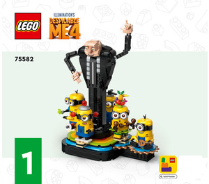 LEGO Brick-Built Gru and Minions  75582 Byggeinstruksjoner