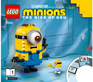 LEGO Brick-built Minions and their Lair Set 75551 Instructions
