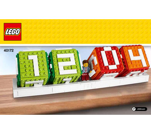 LEGO Brick Calendar Set 40172 Instructions