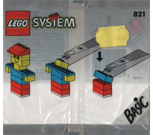 LEGO Steen Separator, Grey 821-1 Packaging