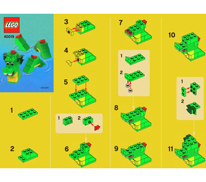 LEGO Brickley the Sea Serpent Set 40019 Instructions