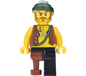 LEGO Brickmaster Pirate met Peg Been minifiguur