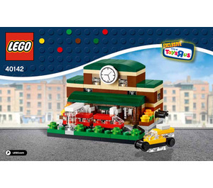 LEGO Bricktober Train Station Set 40142 Instructions