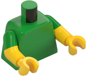 LEGO Světle zelená Banán Muž Minifigurka Trup (973 / 16360)