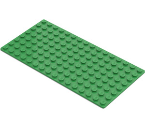 LEGO Leuchtend grün Grundplatte 8 x 16 (3865)