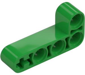 LEGO Světle zelená nosník 2 x 4 Ohnutý 90 stupně, 2 a 4 otvory (32140 / 42137)